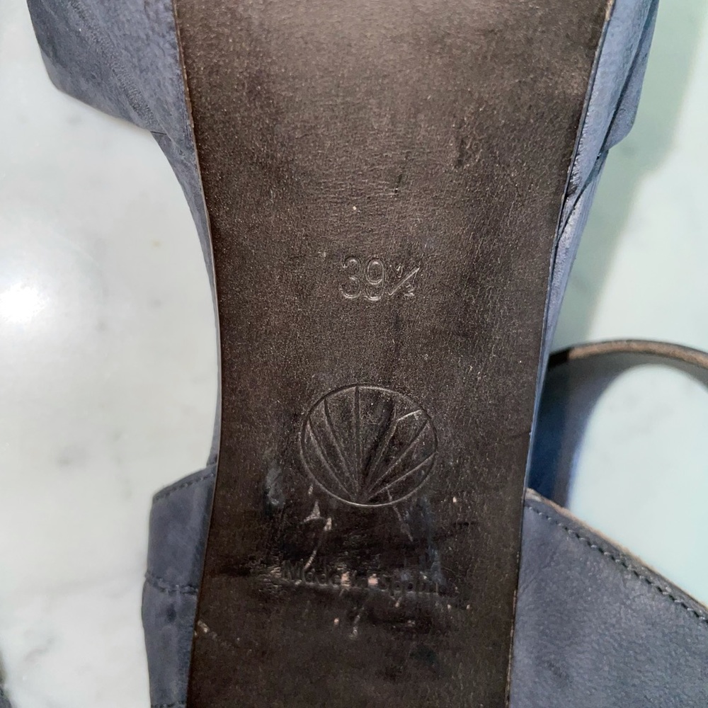 Coclico slate blue gray suede leather heels with win… - Picture 7 of 8